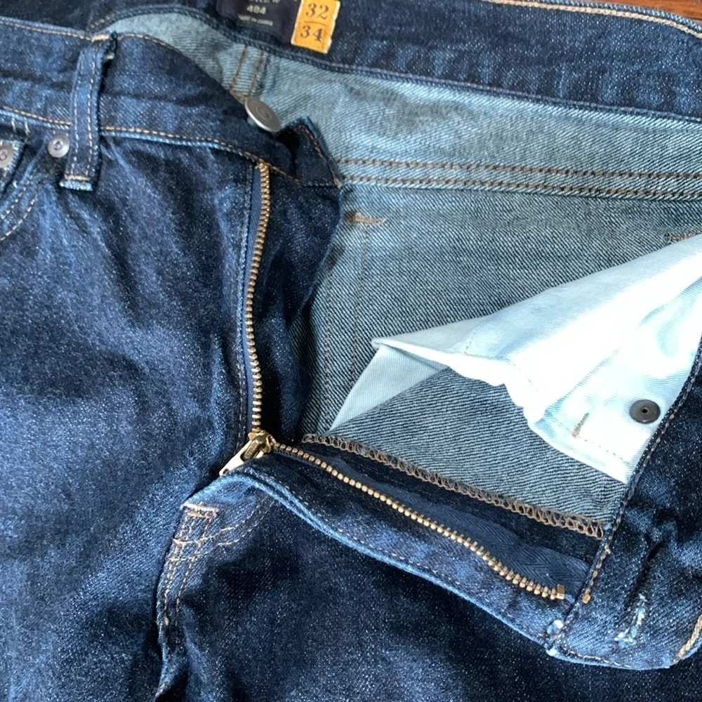 J. Crew Dark Wash 484 Denim Men’s Slim Fit Jeans Style 19135 EUC Size 32 x 34